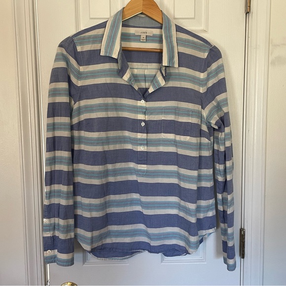 Retro J. Crew Monaco Multistripe Popover Tunic - Picture 3 of 9